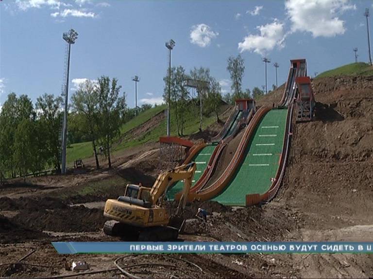 В Красноярске достраивают новый трамплин для лыжников