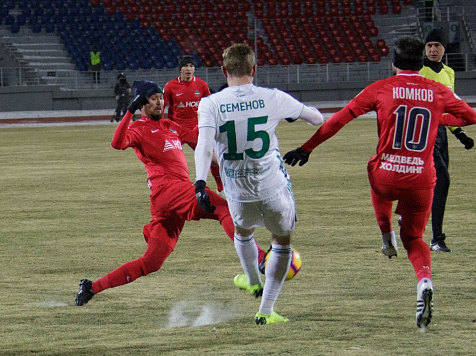 Российская премьер-лига запретит футбол в мороз после матча «Енисея» с «Ахматом». Фото: vk.com/fcenisey