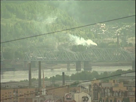 В городе заметили выброс вызывающего рак газа. Кадр: архив «7 канала»