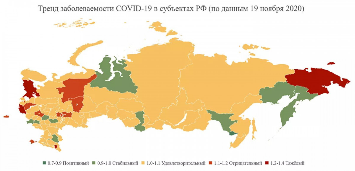 В Красноярском крае удовлетворительное состояние распространения COVID-19