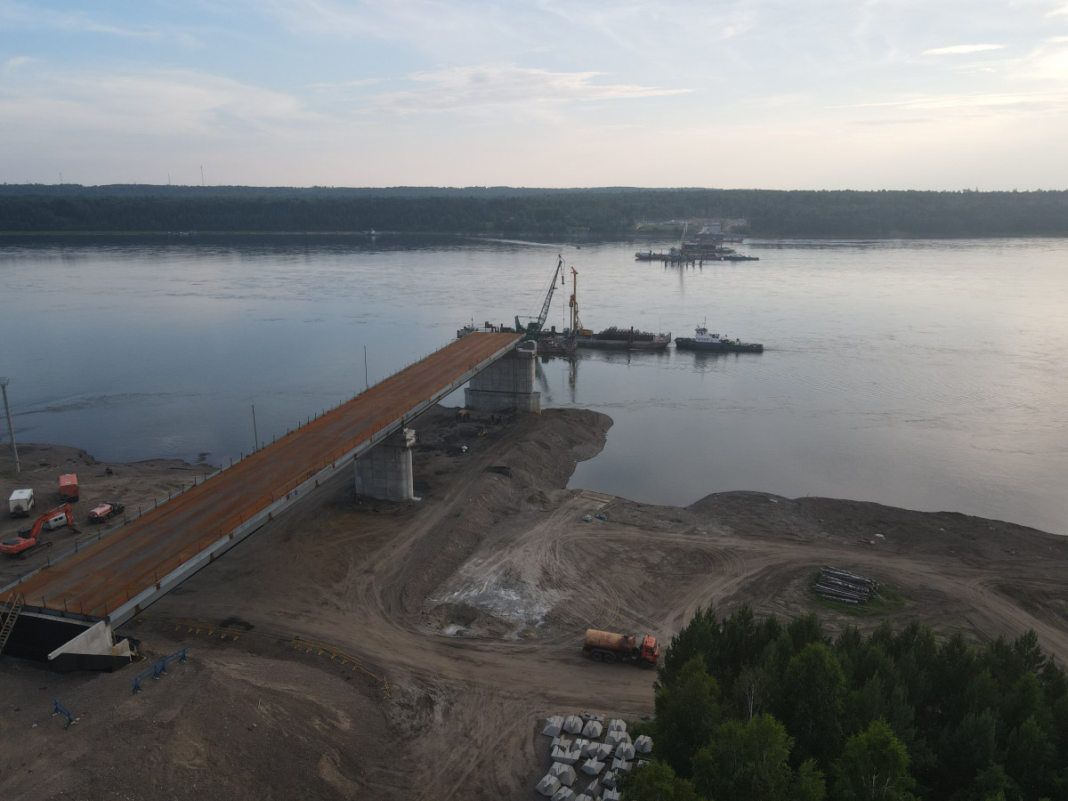  В Красноярском крае обещают ускорить строительство Высокогорского моста 