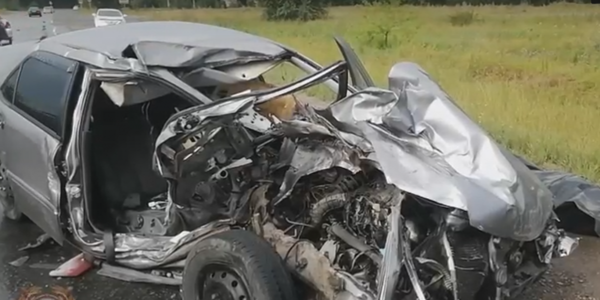 Женщина-водитель погибла в ДТП сегодня утром на трассе Красноярск-Железногорск