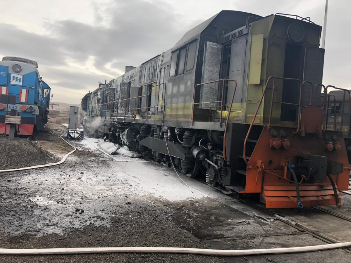 Железнодорожник погиб при возгорании тепловоза в соседней с Красноярским крае Хакасии
